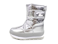 Rubber Duck silver cracked metallic vinterstøvle SnowJogger